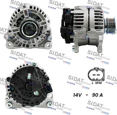 Sidat A12BH0399A2 - Генератор autospares.lv