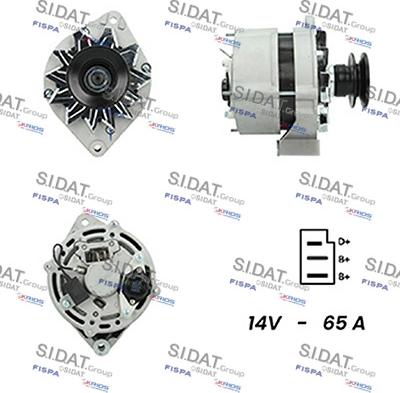 Sidat A12BH0394A2 - Генератор autospares.lv