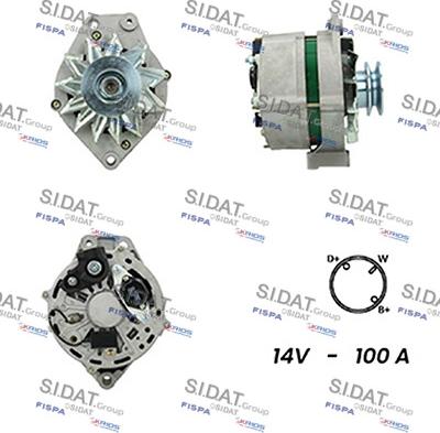 Sidat A12BH0396A2 - Генератор autospares.lv