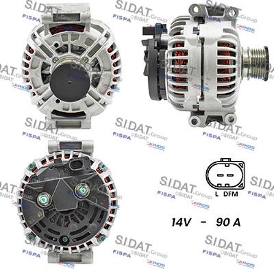 Sidat A12BH0397A2 - Генератор autospares.lv