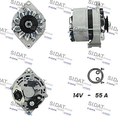 Sidat A12BH0347A2 - Генератор autospares.lv