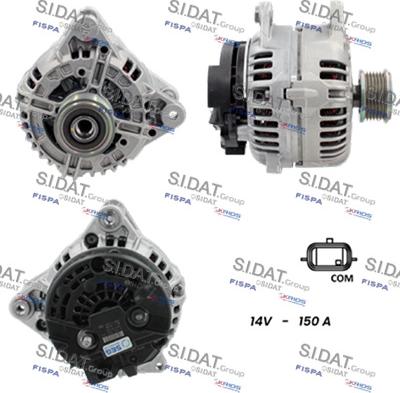 Sidat A12BH0291 - Генератор autospares.lv