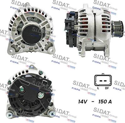 Sidat A12BH0293A2 - Генератор autospares.lv