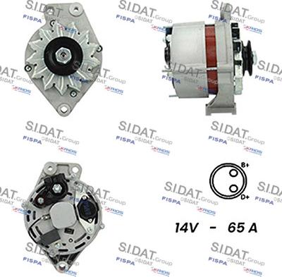 Sidat A12BH0253A2 - Генератор autospares.lv