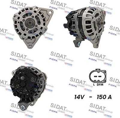 Sidat A12BH0268A2 - Генератор autospares.lv