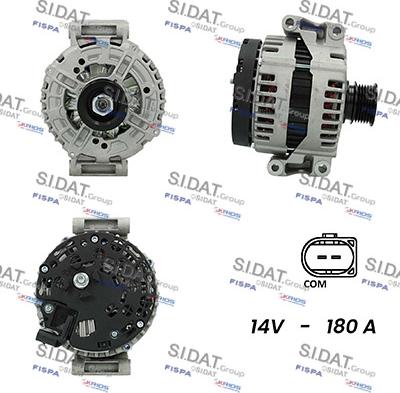 Sidat A12BH0283AS - Генератор autospares.lv