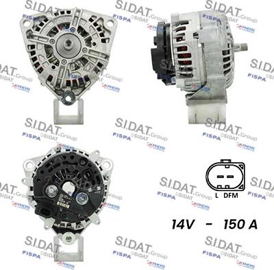 Sidat A12BH0279A2 - Генератор autospares.lv