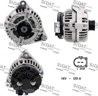 Sidat A12BH0272A2 - Генератор autospares.lv