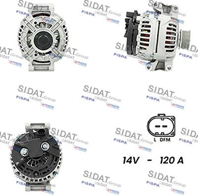 Sidat A12BH0740A2 - Генератор autospares.lv