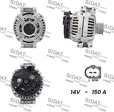 Sidat A12BH0741A2 - Генератор autospares.lv