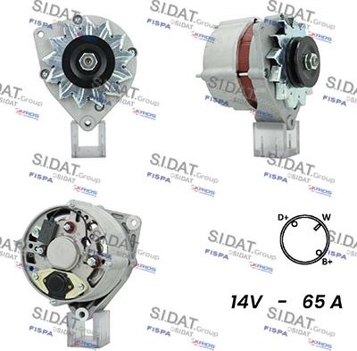 Sidat A12BH1001A2 - Генератор autospares.lv