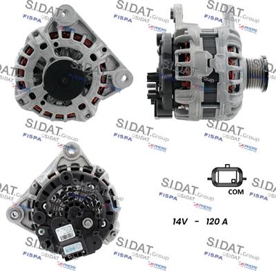 Sidat A12BH1031 - Генератор autospares.lv