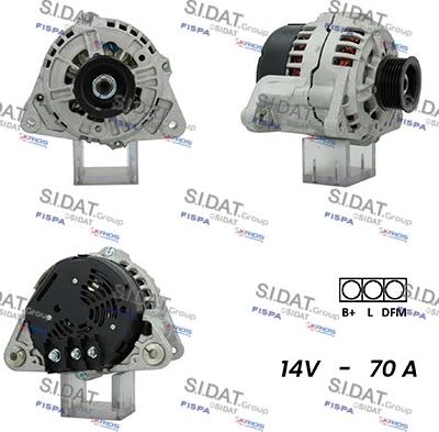 Sidat A12BH1038A2 - Генератор autospares.lv