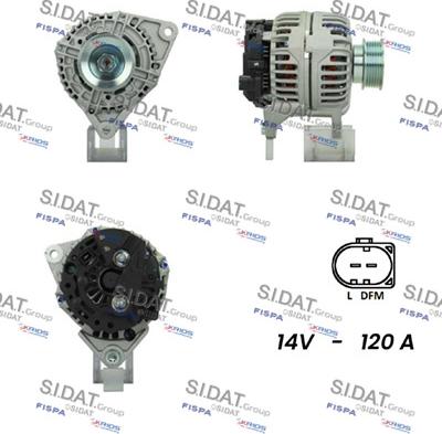 Sidat A12BH1021 - Генератор autospares.lv