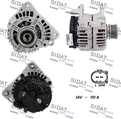 Sidat A12BH1160A2 - Генератор autospares.lv