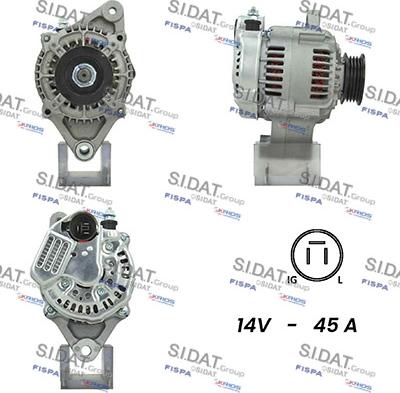 Sidat A12DE0482A2 - Генератор autospares.lv