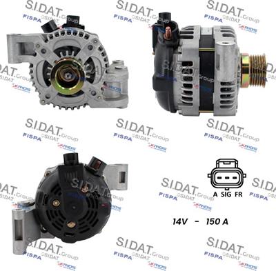 Sidat A12DE0586 - Генератор autospares.lv