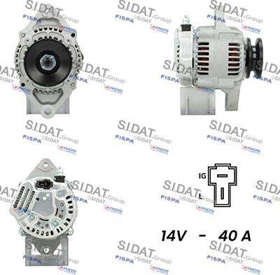 Sidat A12DE0621A2 - Генератор autospares.lv