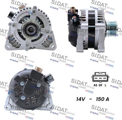 Sidat A12DE0006 - Генератор autospares.lv