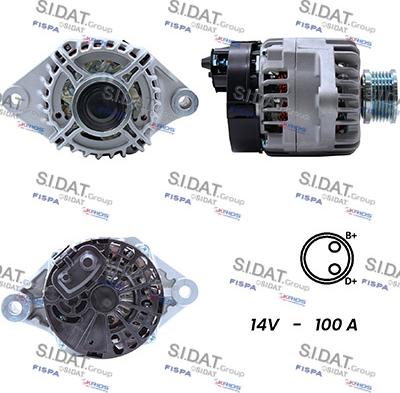 Sidat A12DE0081A2 - Генератор autospares.lv