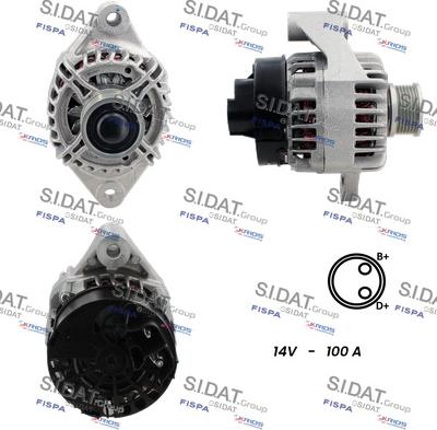 Sidat A12DE0081 - Генератор autospares.lv