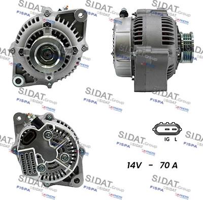 Sidat A12DE0071A2 - Генератор autospares.lv