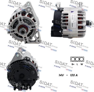 Sidat A12DE0159 - Генератор autospares.lv