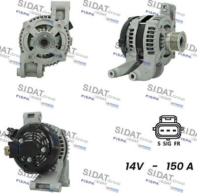 Sidat A12DE0155A2 - Генератор autospares.lv