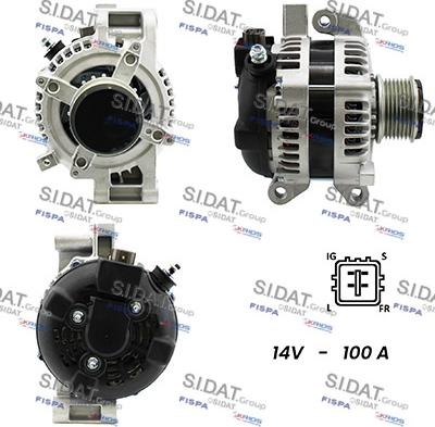 Sidat A12DE0178A2 - Генератор autospares.lv