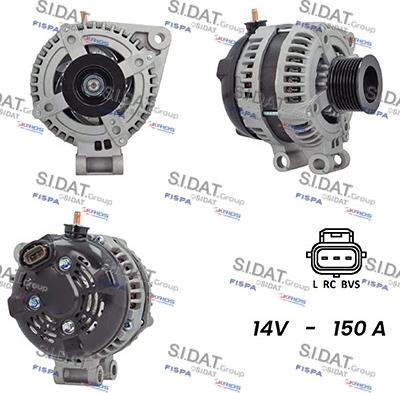 Sidat A12DE0889A2 - Генератор autospares.lv