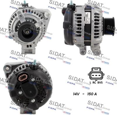 Sidat A12DE0889 - Генератор autospares.lv