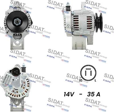 Sidat A12DE0351A2 - Генератор autospares.lv