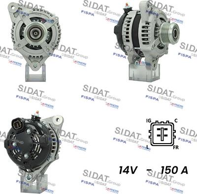 Sidat A12DE0329A2 - Генератор autospares.lv