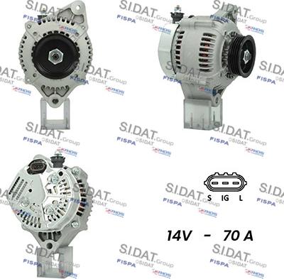 Sidat A12DE0372A2 - Генератор autospares.lv