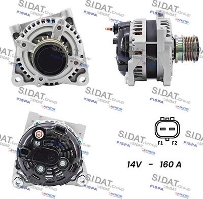 Sidat A12DE0203A2 - Генератор autospares.lv