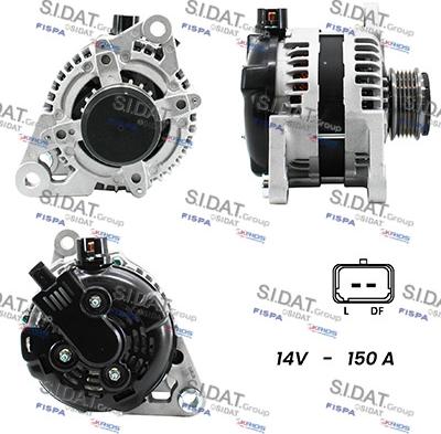 Sidat A12DE0214A2 - Генератор autospares.lv