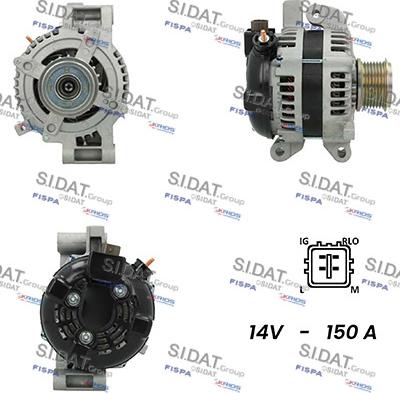 Sidat A12DE0237A2 - Генератор autospares.lv