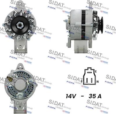 Sidat A12DE0714A2 - Генератор autospares.lv