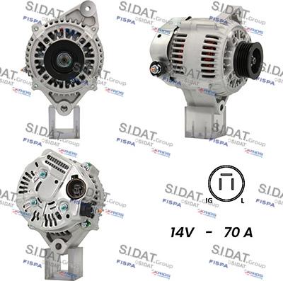 Sidat A12DE0715A2 - Генератор autospares.lv