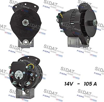 Sidat A12DE1126A2 - Генератор autospares.lv