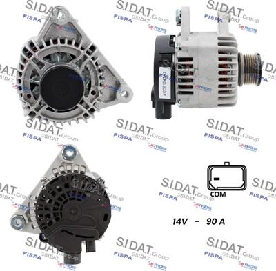 Sidat A12DE1243A2 - Генератор autospares.lv