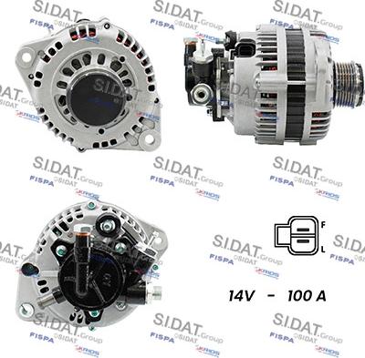 Sidat A12HT0463A2 - Генератор autospares.lv