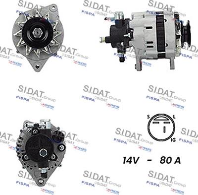 Sidat A12HT0649A2 - Генератор autospares.lv