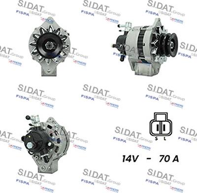 Sidat A12HT0160A2 - Генератор autospares.lv