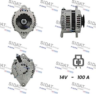 Sidat A12HT0225A2 - Генератор autospares.lv