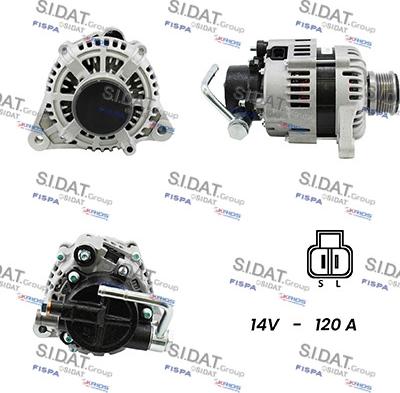 Sidat A12HY0045A2 - Генератор autospares.lv