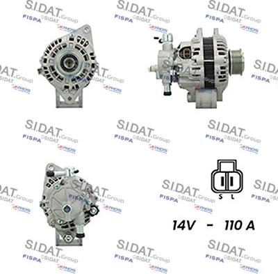 Sidat A12HY0128A2 - Генератор autospares.lv