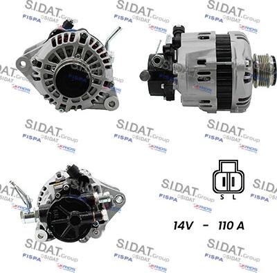 Sidat A12HY0127A2 - Генератор autospares.lv