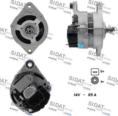 Sidat A12MA0002 - Генератор autospares.lv