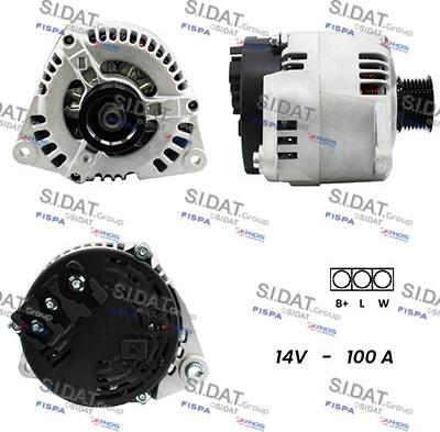 Sidat A12MA0302A2 - Генератор autospares.lv